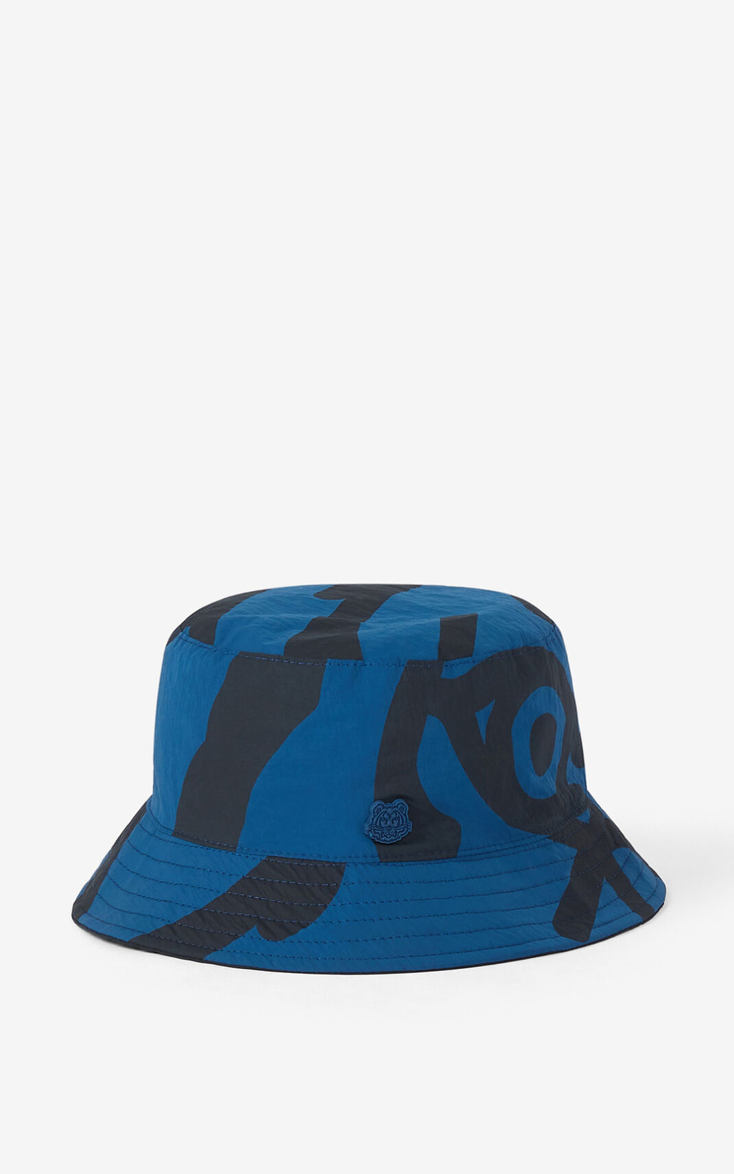 Kenzo Reversible K Tiger Bucket Hat Blue For Mens 0653ZHCJK